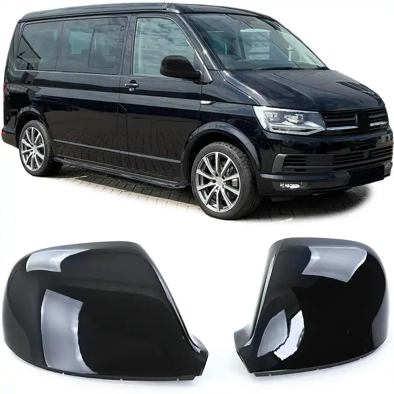 Capace oglinzi pentru înlocuire Gloss Black pentru VW Bus T5.2 T6 T6.1 Amarok Reducere extra