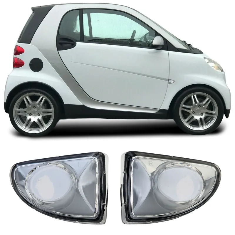 Set indicator lateral sticlă clară albă potrivit pentru Smart ForTwo Cabrio Coupe 451 2007-2015 Discount