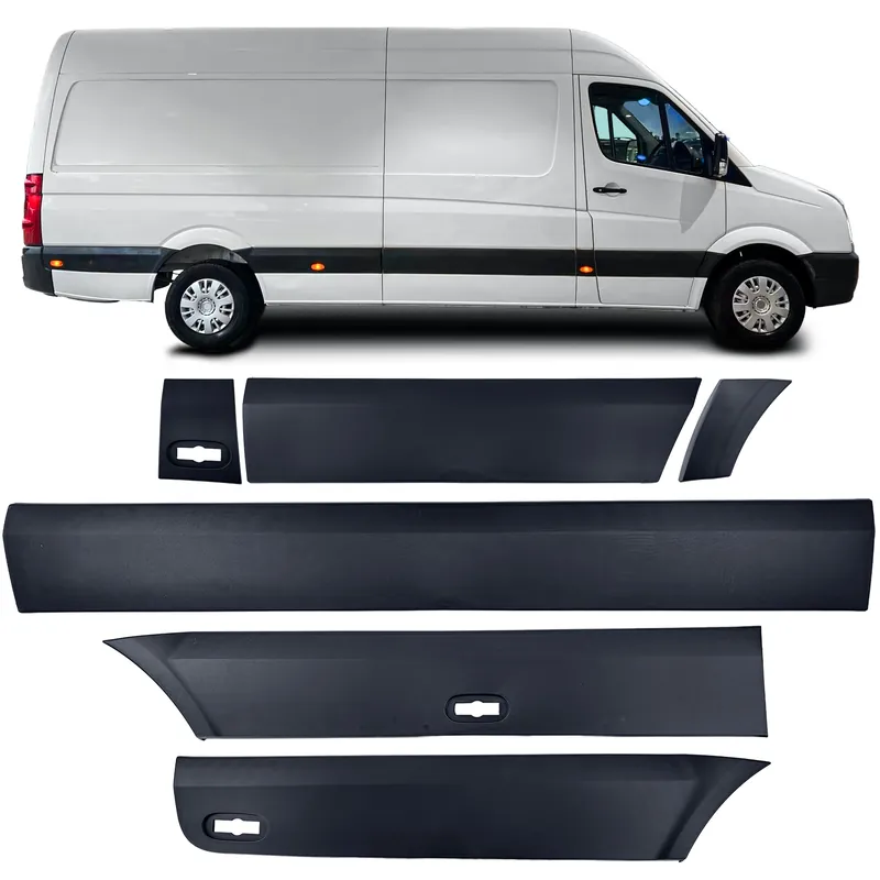 Set de benzi de protecție pentru bara de protecție dreaptă, 6 piese, potrivit pentru VW Crafter 30-50 2E 06-16 lung Cel mai vândut