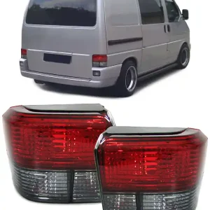 Ultima șansă Set de stopuri roșii negre din cristal, potrivit pentru VW Bus Transporter T4 1990-2003