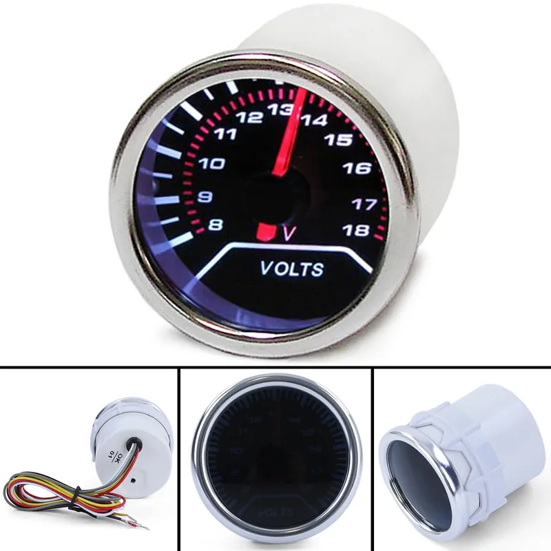 Reducere specială Instrument de instalare auxiliar pentru voltmetru universal 52mm Black Magic iluminat