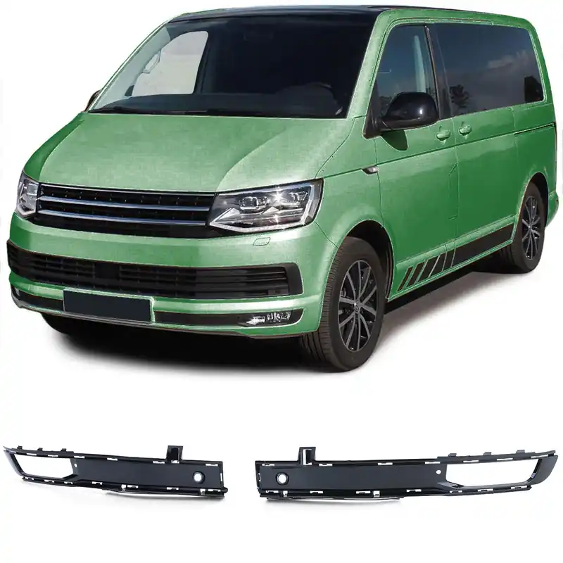 Cadru grilă pentru faruri de ceață, bara de protecție, negru lucios, potrivit pentru VW T6 15-19 cu PDC Ofertă