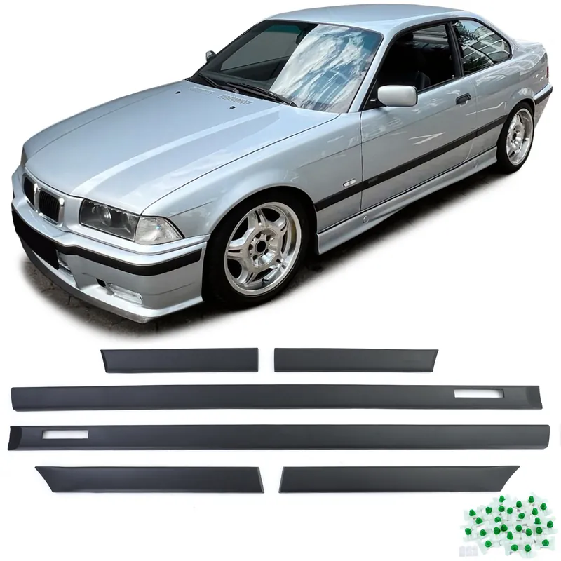 Set de 6 bucăți de protecții pentru uși se potrivește pentru BMW Seria 3 E36 Coupe Cabrio M 90-99 Preț redus