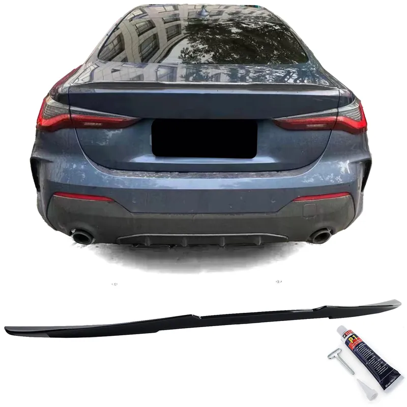Spoiler spate Ducktail lucios negru, potrivit pentru BMW Seria 4 G22 G23 din 2020 Livrare expres