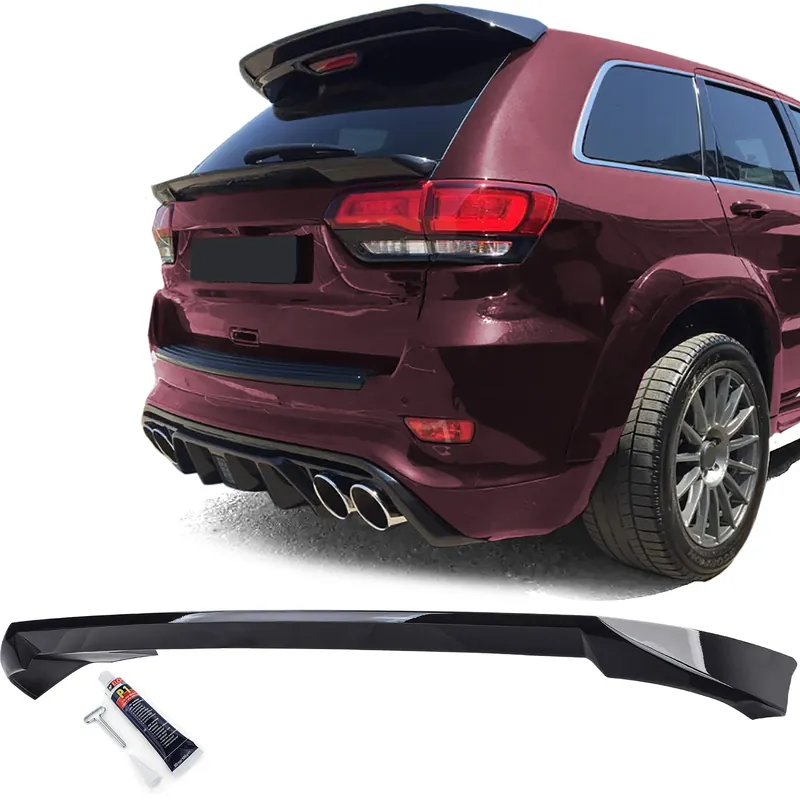 Spoiler spate de acoperiș, lucios negru, potrivit pentru Jeep Grand Cherokee WK2 14-20 Transport gratuit