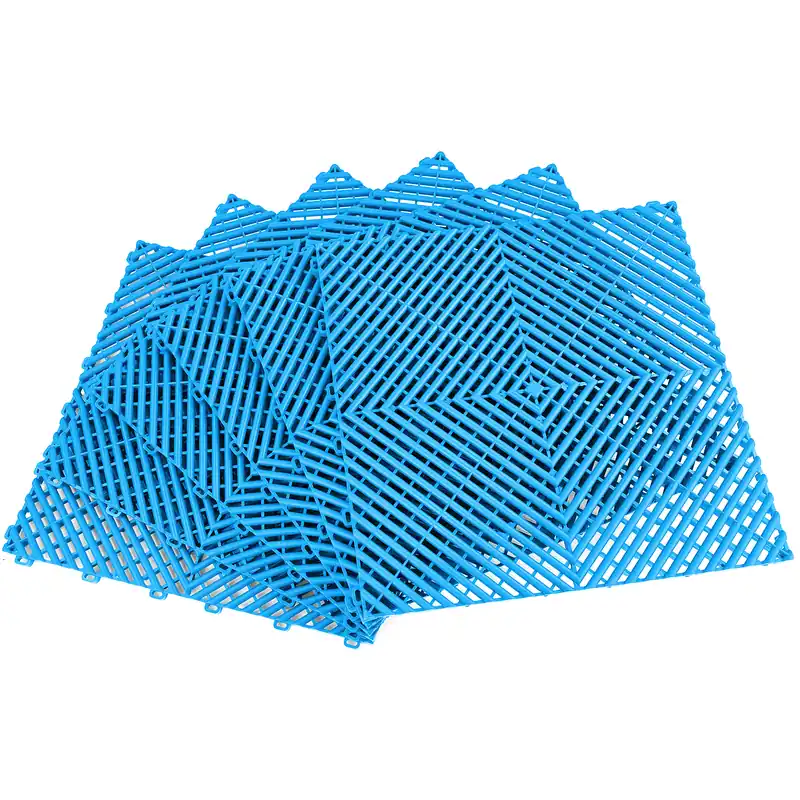 Retur gratuit Plăci de podea RAMROXX Performance pentru garaj, culoare albastru deschis, 6x 40x40cm, 0.96mp