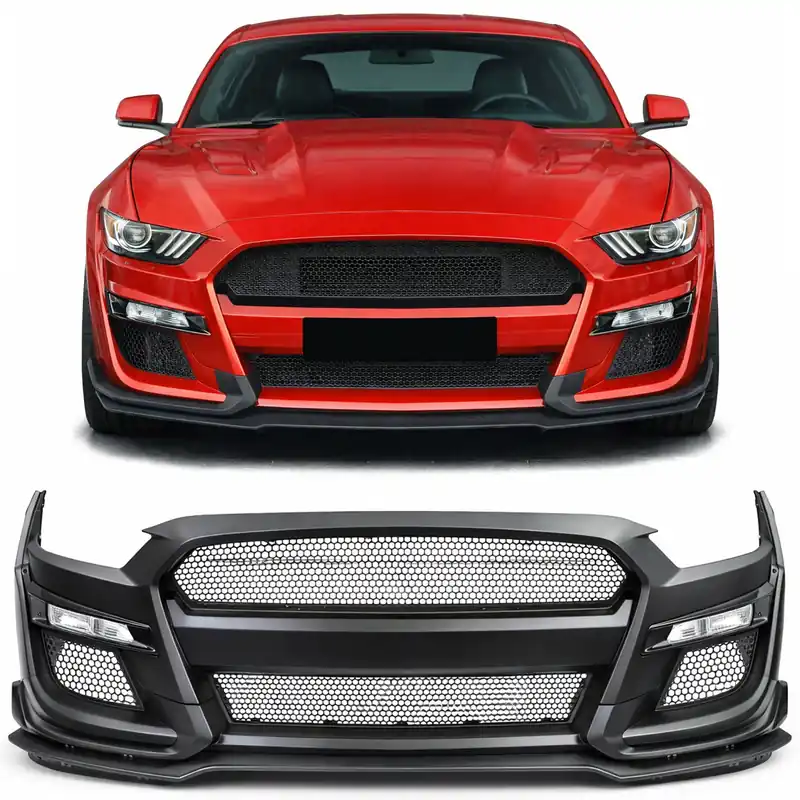 Bara de performanță frontală aspect GT500 potrivită pentru Ford Mustang Coupe Convertible 14-17 Promoție