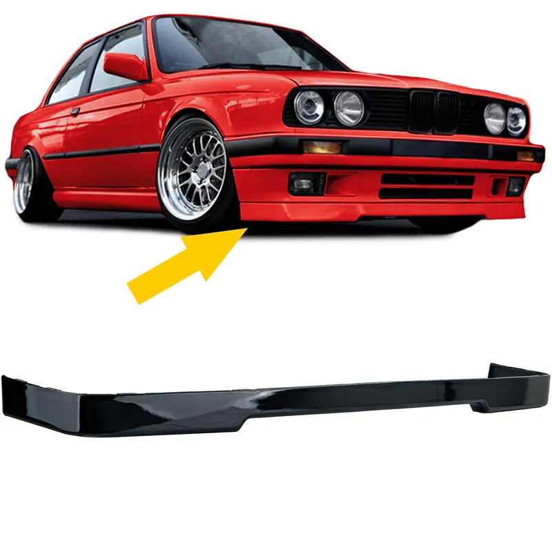Lipsă spoiler frontal sub bara de protecție GLOSS pentru Seria 3 BMW E30 87-94 Expediere rapidă