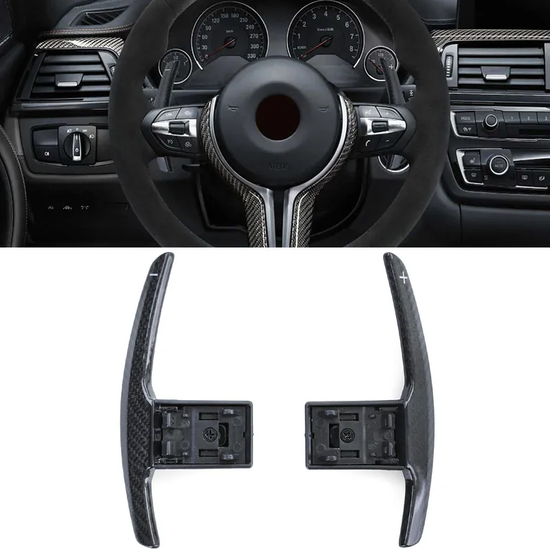 Reducere extra Înlocuire palete de schimb din carbon real, potrivite pentru BMW M2 F87 M3 F80 M4 F82 F83