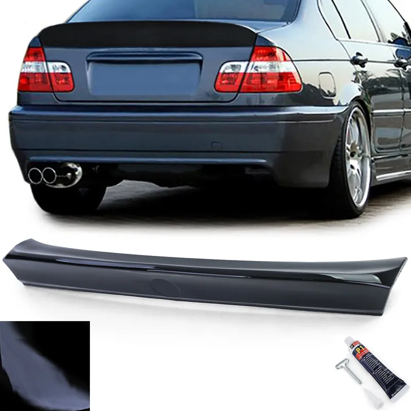 Spoiler spate Ducktail CSL Gloss Black potrivit pentru BMW Seria 3 E46 Sedan 98-05 Ofertă de sezon