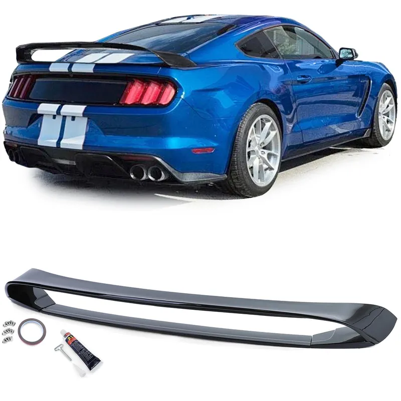 Vezi acum Spoiler spate sport Performance GT negru lucios, potrivit pentru Ford Mustang Coupe 14-20