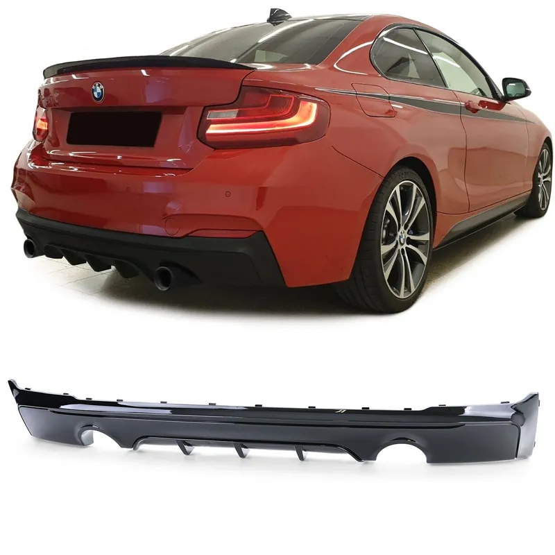 Difuzor spate Performance negru lucios potrivit pentru 2 Seria BMW F22 F23 228i M235i Ofertă de sezon