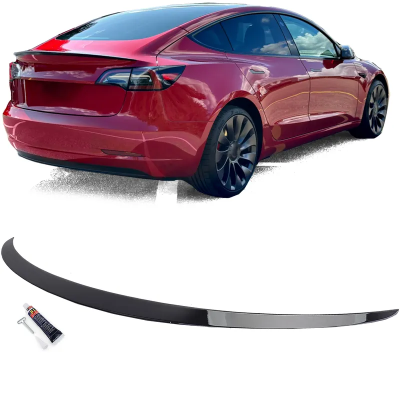 Fald de spoiler spate Performance lucios negru potrivit pentru Tesla Model 3 din 2017 Popular