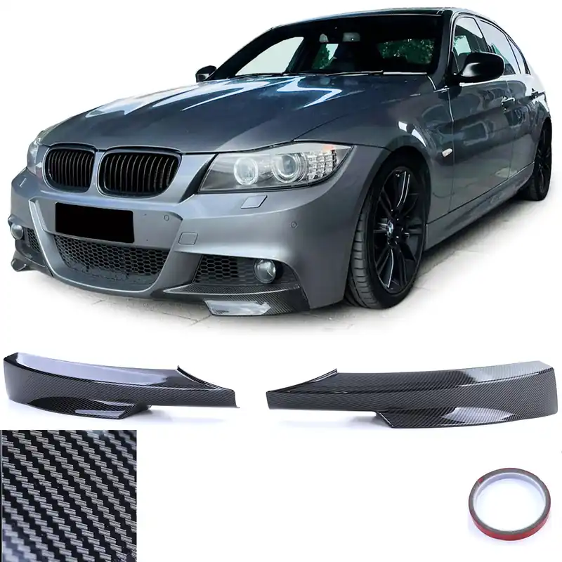 Falduri colțuri spoiler frontal aspect carbon potrivite pentru BMW Seria 3 E90 E91 08-12 Comandă acum