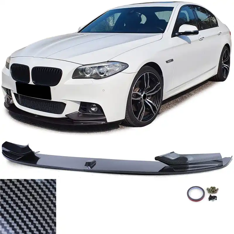 Cumpără online Spoiler frontal lipă performanță aspect carbon, potrivit pentru BMW Seria 5 F10 F11 10-17