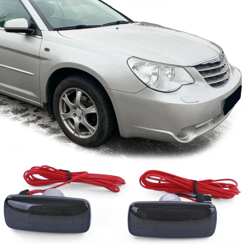 Indicator lateral cu LED, negru, potrivit pentru Chrysler Sebring 06-10 Disponibil imediat