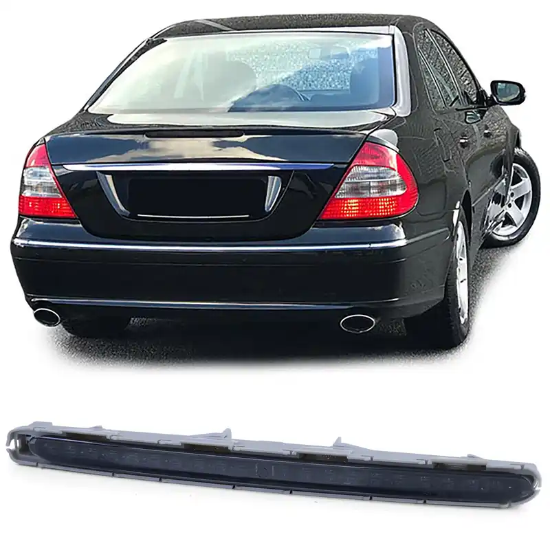 3. Stop LED cu sticlă clară fumurie neagră, potrivit pentru Mercedes E Class W211 02-06 Popular