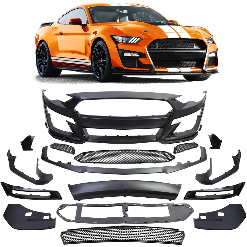 Bara frontală Shelby GT500 + accesorii potrivite pentru Ford Mustang VI Coupe Cabriolet 18-23 Premium