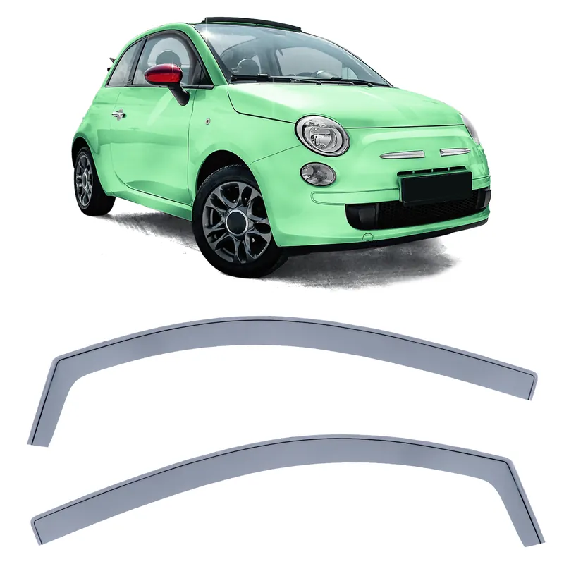 Deflector de vânt, deflector de ploaie, protecție împotriva vântului, negru fum pentru Fiat 500 500C 312 din 07 Promoție