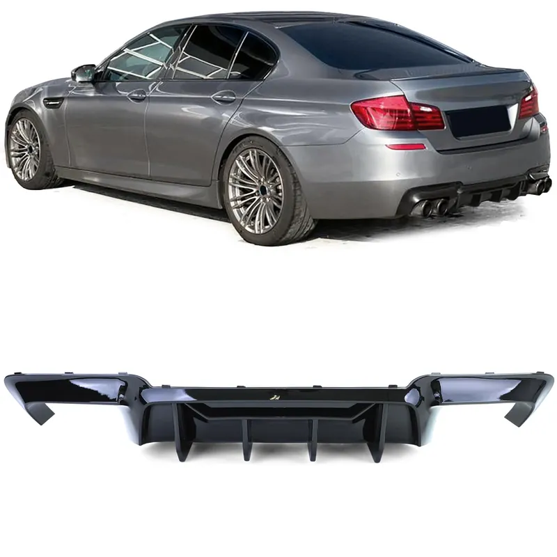 Noutate Difuzor spate duplex lucios de înaltă performanță, potrivit pentru BMW Seria 5 F10 F11 550i M550d