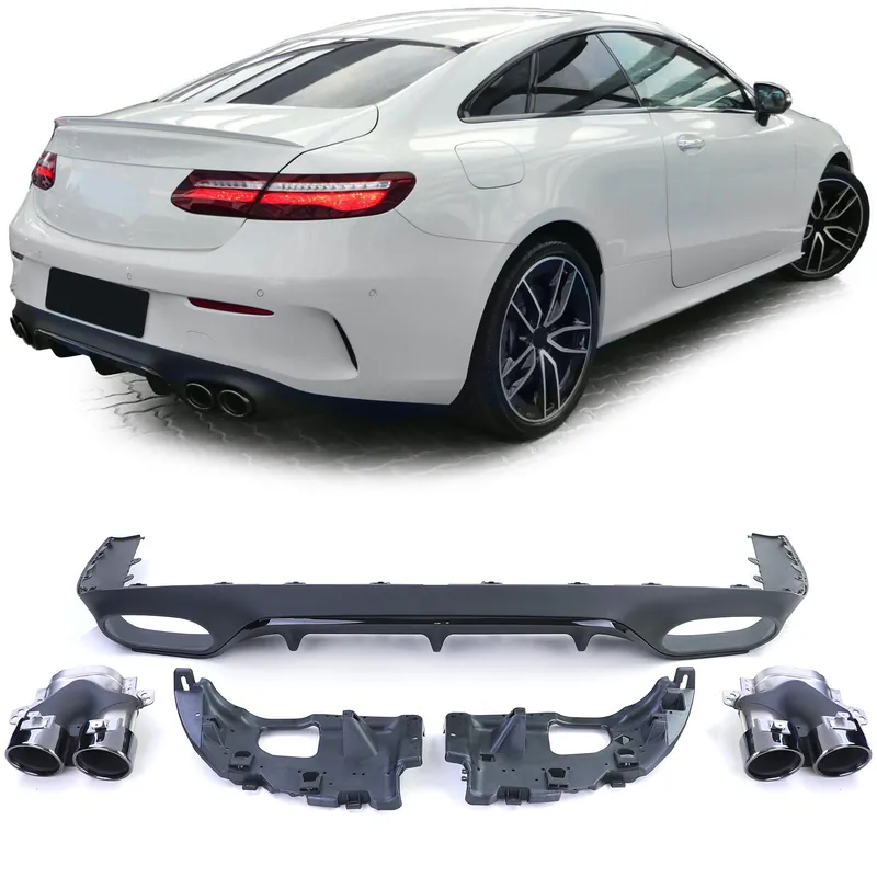 Cel mai vândut Difuzor spate cu țevi de eșapament cu aspect sportiv, potrivit pentru Mercedes E Coupe C238 cu linia de design A
