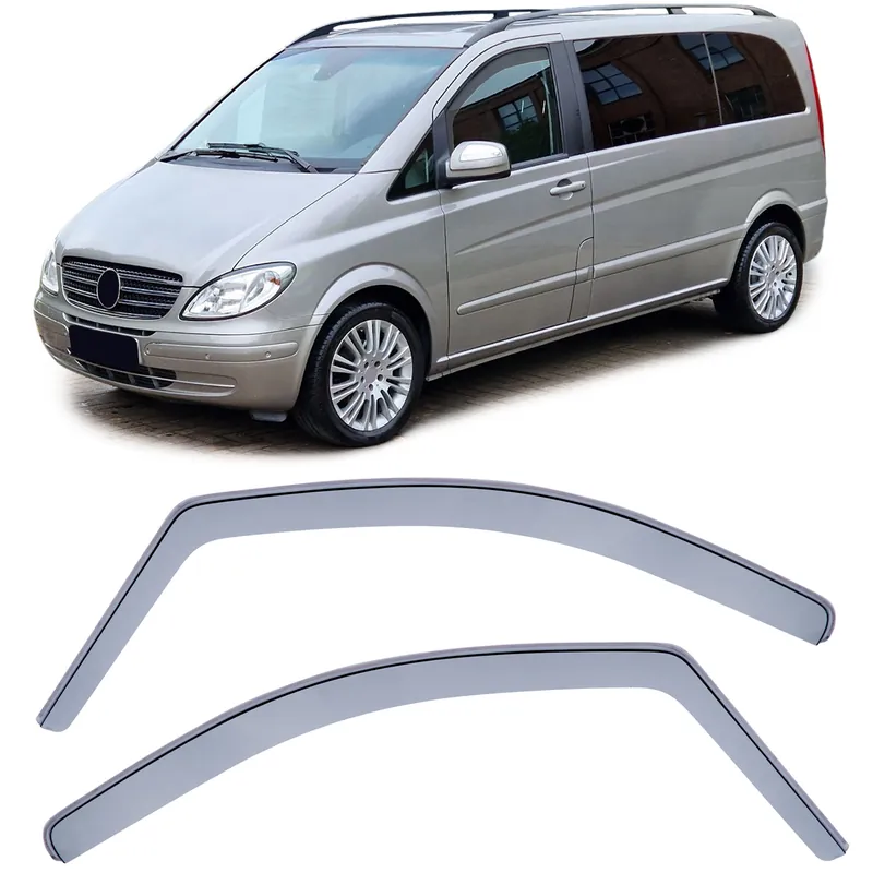Deflector de vânt, protecție împotriva ploii, protecție împotriva vântului, negru, potrivit pentru Mercedes Vito Viano W639 03-13 Bestseller