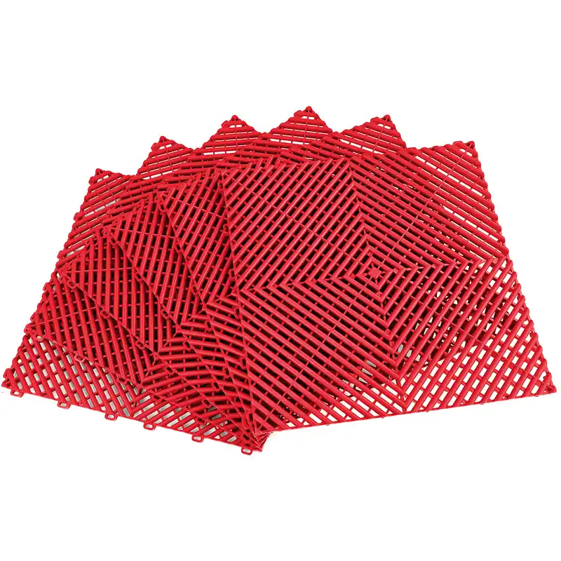 Plăci de podea RAMROXX Performance pentru garaj Podea roșie 40x40cm 6 bucăți 0.96mp Vezi acum