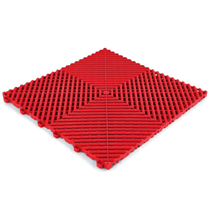 Doar azi Placă de podea RAMROXX Performance pentru garaj, roșie, 40x40cm