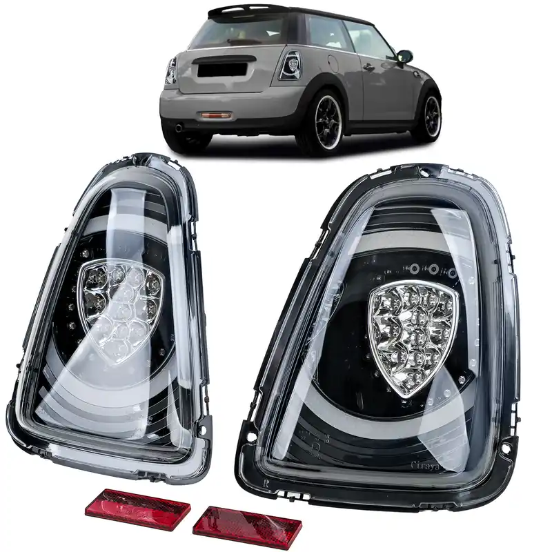 Plată securizată Lumini spate LED design special negru, potrivite pentru Mini One Cooper R56 2010-2014