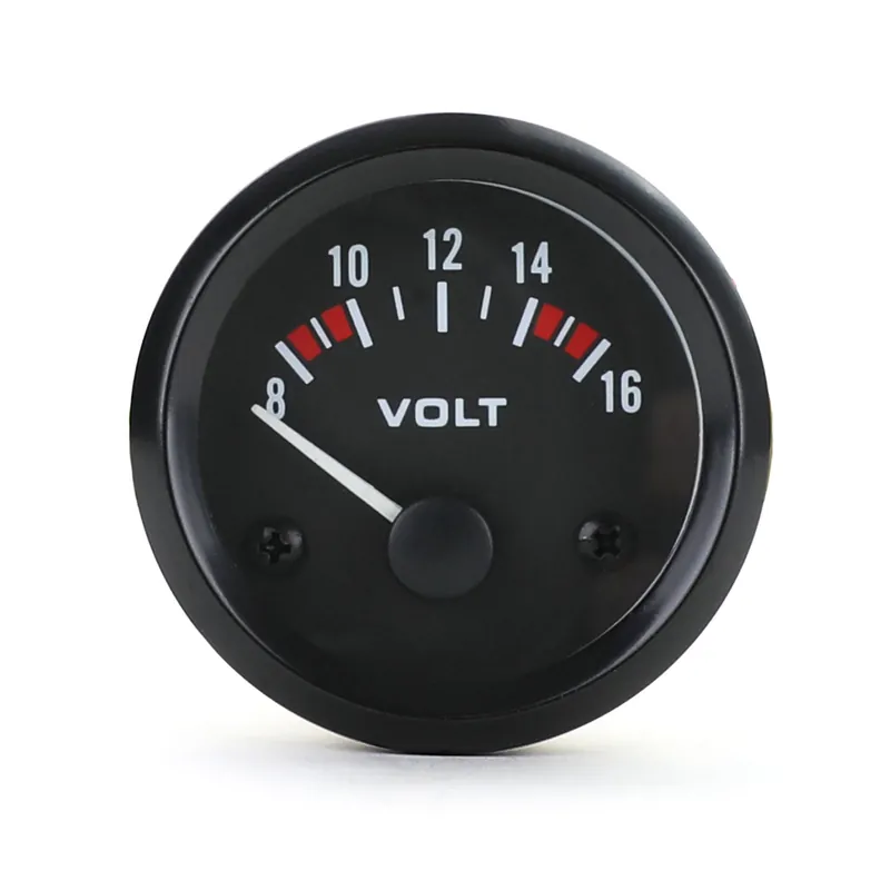 Instrument auxiliar voltmetru 52mm Youngtimer Classic Negru Premium