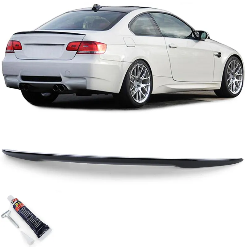 Spoiler spate lip Performance lucios negru, potrivit pentru BMW Seria 3 E92 Coupe 06-13 cu ABE Ultima șansă