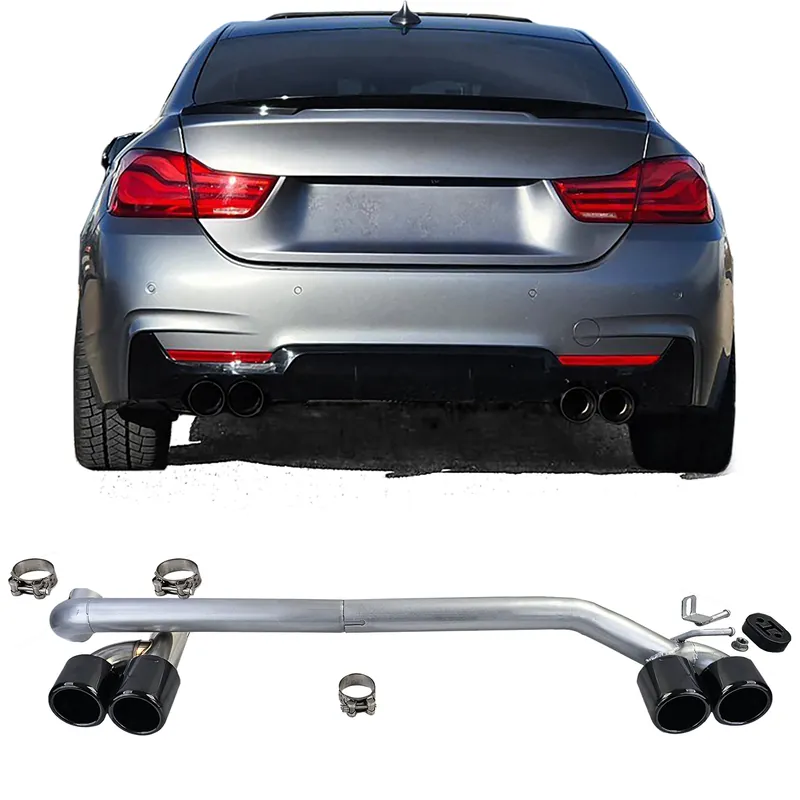 Promoție Conversie a țevii de eșapament duplex cu aspect de 4 țevi, potrivită pentru BMW F32 F33 F36 425 428 430