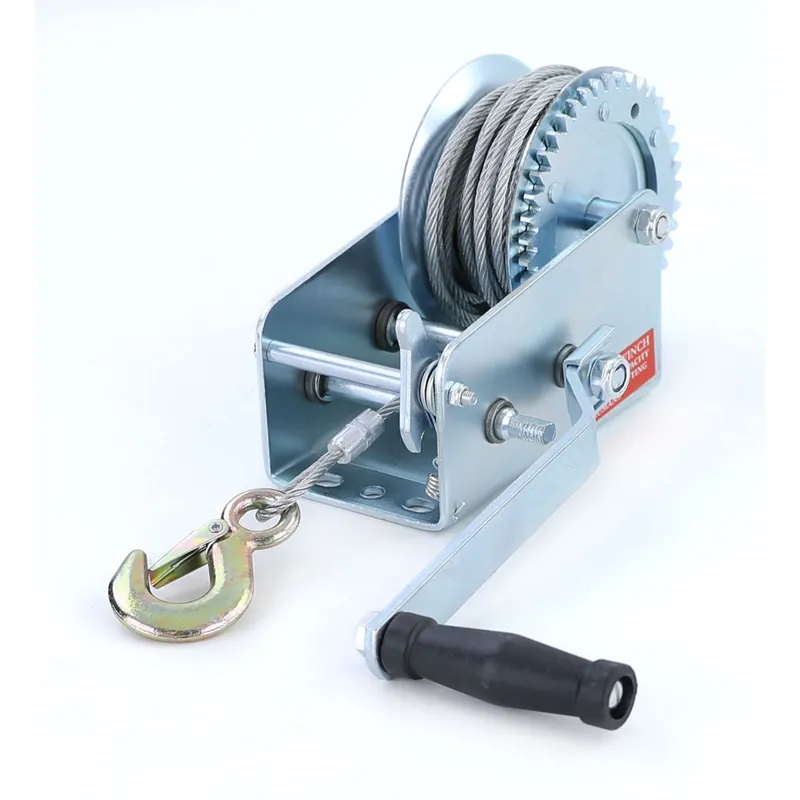 Winch manual pentru remorcă, cablu de oțel argintiu de 10 metri, 900 kg Livrare expres