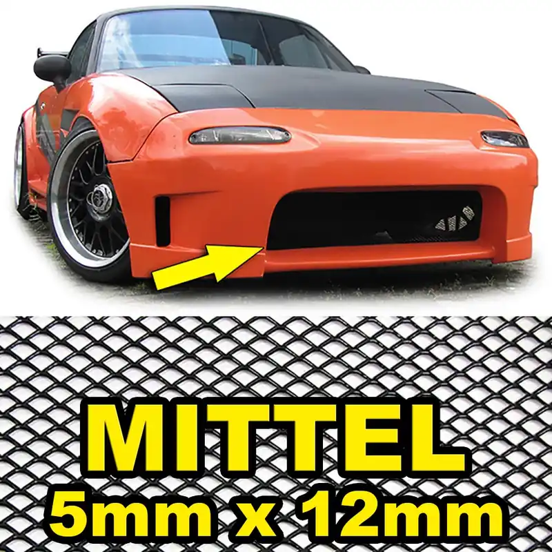 Vezi acum Plasă de racing din aluminiu, plasă cu fagure, plasă de cursă 100x40cm 5x12mm neagră