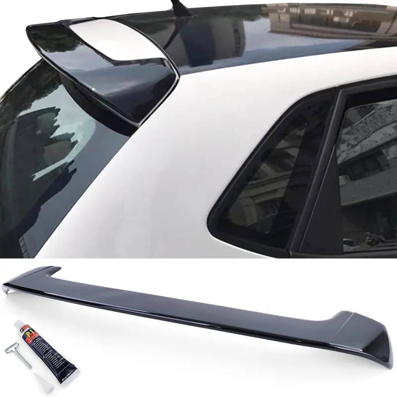 Popular Spoiler spate pentru acoperiș, lucios, potrivit pentru VW Polo 5 6R pre-facelift 09-14