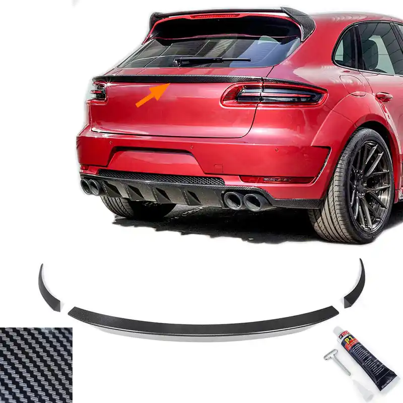 Reducere Lipsă de performanță din carbon real pentru aripa spate, potrivită pentru Porsche Macan 2014-2018