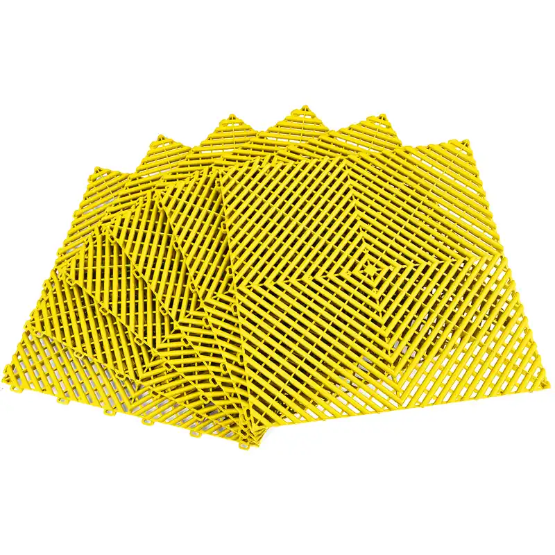 Plăci de podea RAMROXX Performance pentru garaj Galben 40x40cm 6 bucăți 0.96mp Ofertă specială