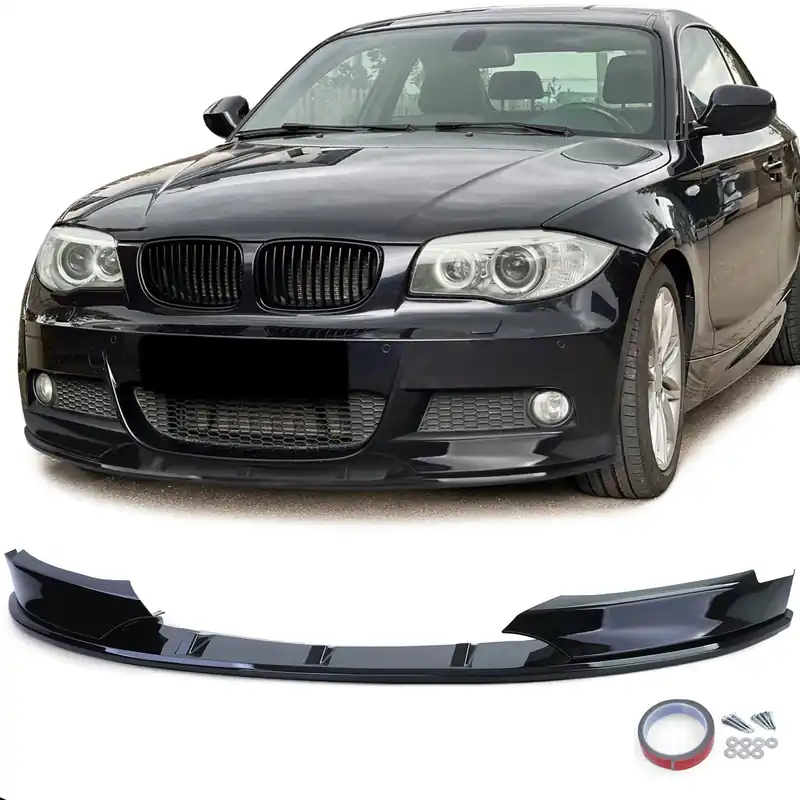 Reducere specială Lipsă spoiler frontal Performance negru lucios potrivit pentru Seria 1 BMW E82 E88 11-13