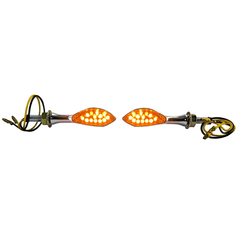 Ieftin Semnalizator LED mini pentru motocicletă, stil paddle, cromat, cu E-Mark