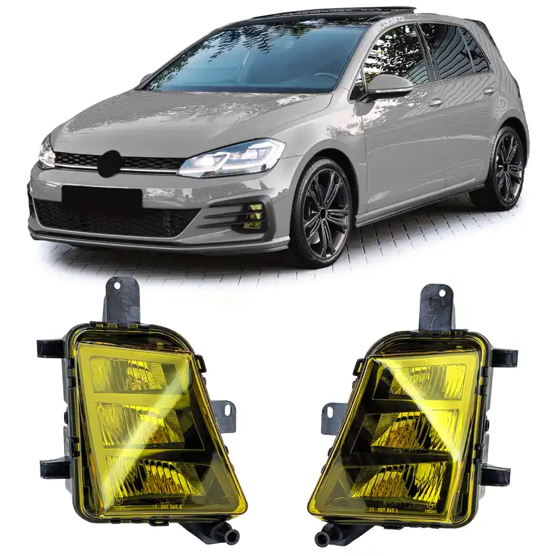 Popular Set de lumini de ceață LED galbene, potrivit pentru VW Golf 7 GTI GTD 5G1 13-20