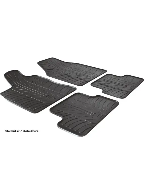 Premium Covorase cauciuc Fiat 500 2007-2012, Gledring , 4 buc.