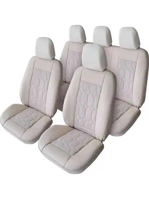 Vezi acum SET HUSE SCAUN EXCLUSIVE LEATHER SI ALCANTARA BEJ
