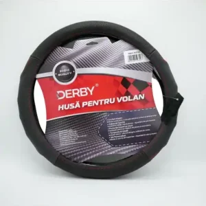 Preț mic Husa volan piele naturala DERBY Rosu (37-39 cm)