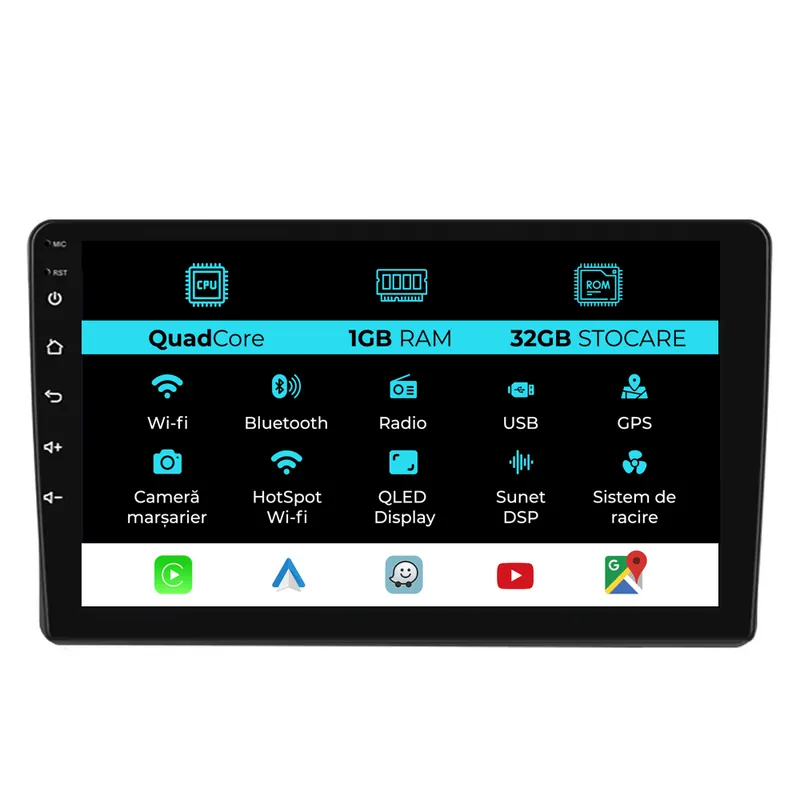 Vezi acum Navigatie Dedicata Peugeot 308 (2013 – 2017), 9Inch, 1Gb Ram, 32Gb Stocare, Carplay