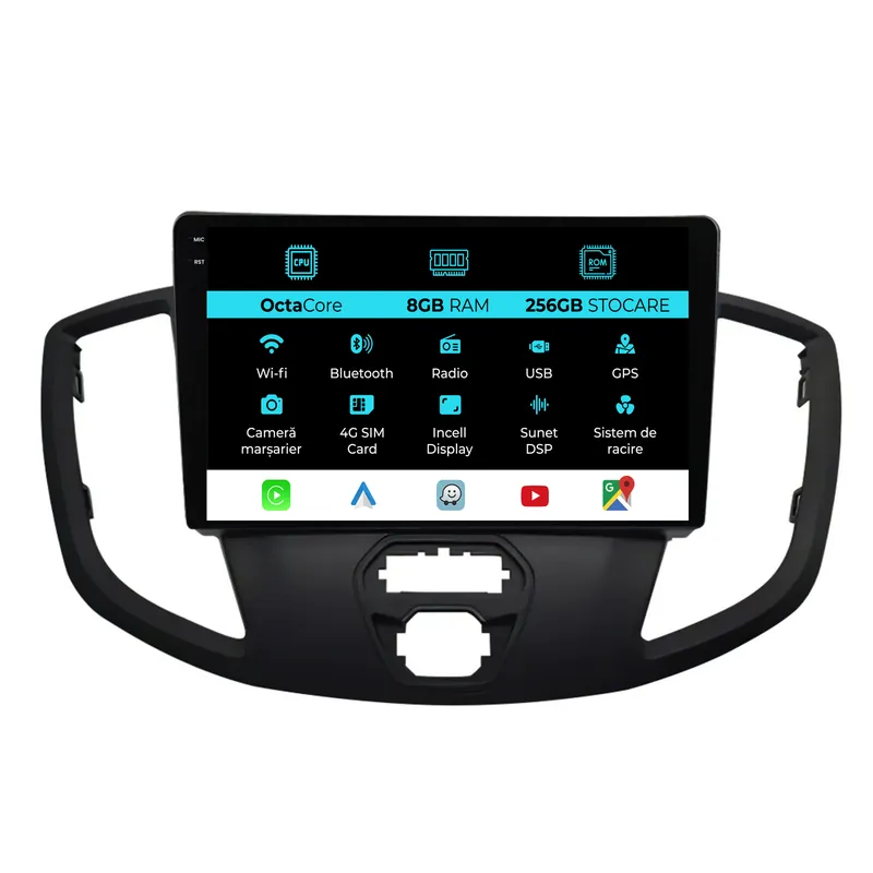 Navigatie Dedicata Ford Transit (2012-2018), 9Inch, 8Gb Ram, 256Gb Stocare, Carplay Ofertă de sezon