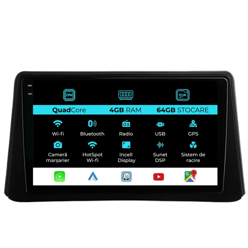 Navigatie Dedicata Opel Mokka (2012 – 2016),QuadCore, 9 Inch, 4Gb Ram, 64Gb stocare, Carplay Vezi acum
