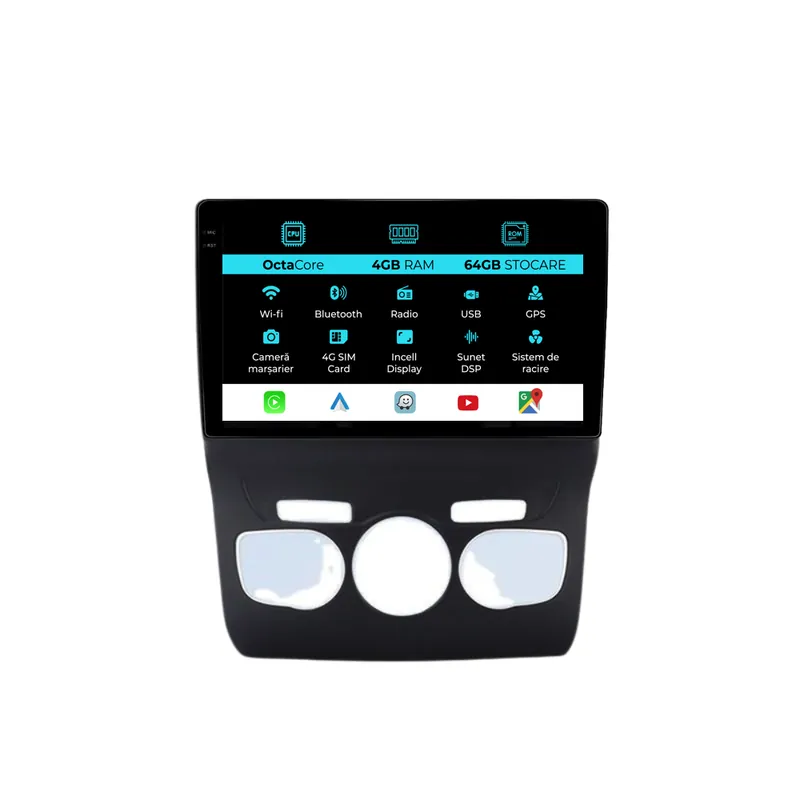 Plată sigură Navigatie Dedicata Citroen C4L (2013-2016), 9Inch, 4Gb Ram, 64Gb Stocare, Carplay