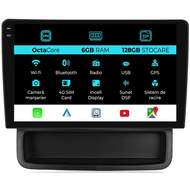 Ofertă limitată Navigatie Dedicata Nissan Primastar (2010-2014), 10Inch, 6Gb Ram, 128Gb Stocare, Carplay