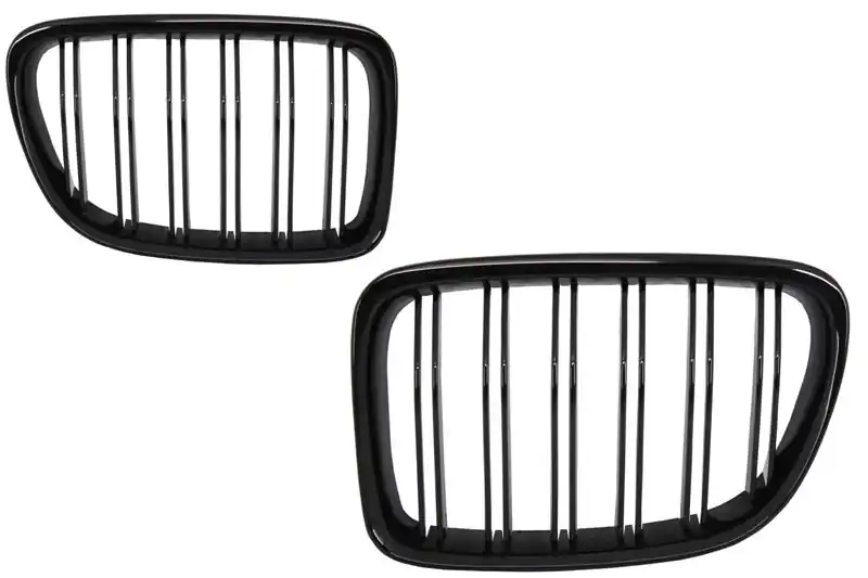 Noutate Grile Centrale compatibil cu BMW X1 E84 (2009-2014) Negru Lucios Double Stripe Design