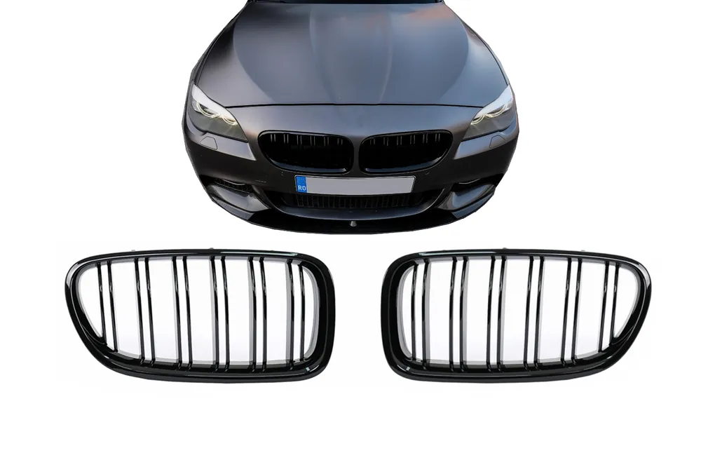 Comandă acum Grile Centrale compatibil cu BMW Seria 5 F10 F11 Limuzina Touring (2010-2017) Negru Lucios M Design